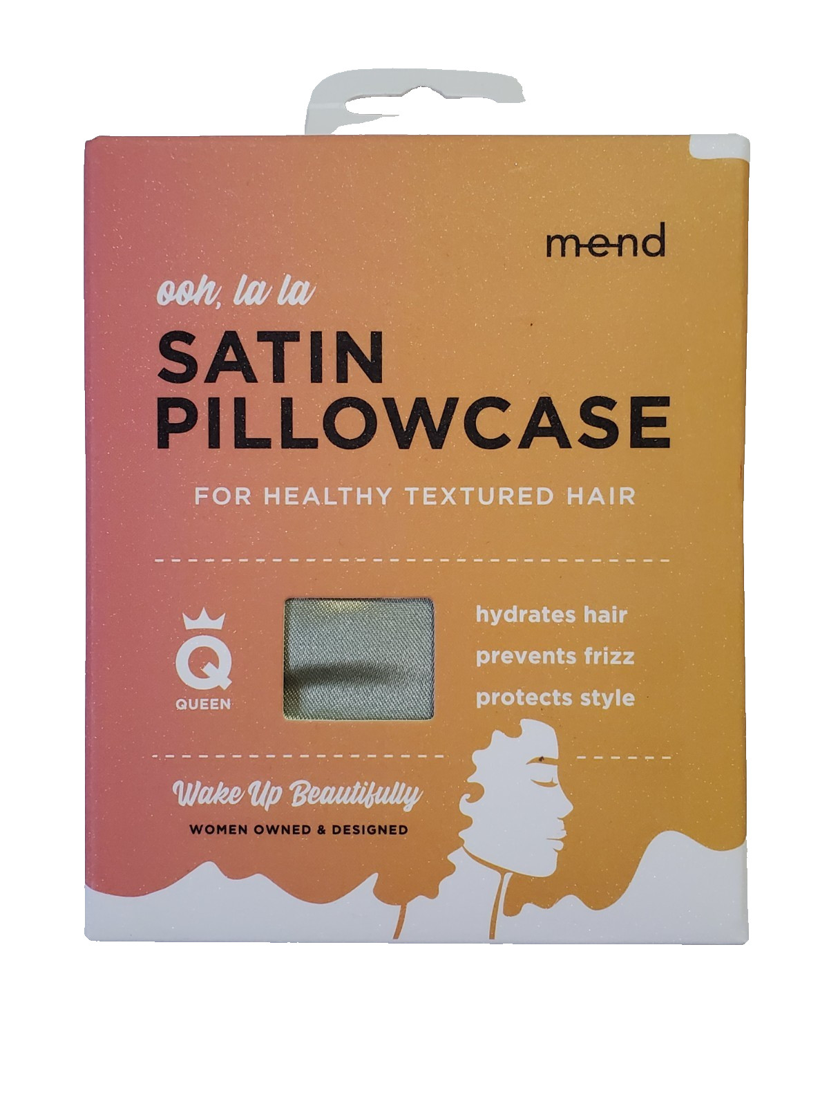 Satin Pillowcase Sage Standard/Queen Size | Cooling, Hydrates Hair 1Pk
