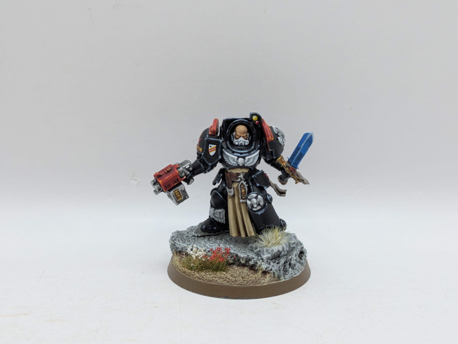 Warhammer 40k: Space Marines Black Templars Terminator Captain - Well Painted (A