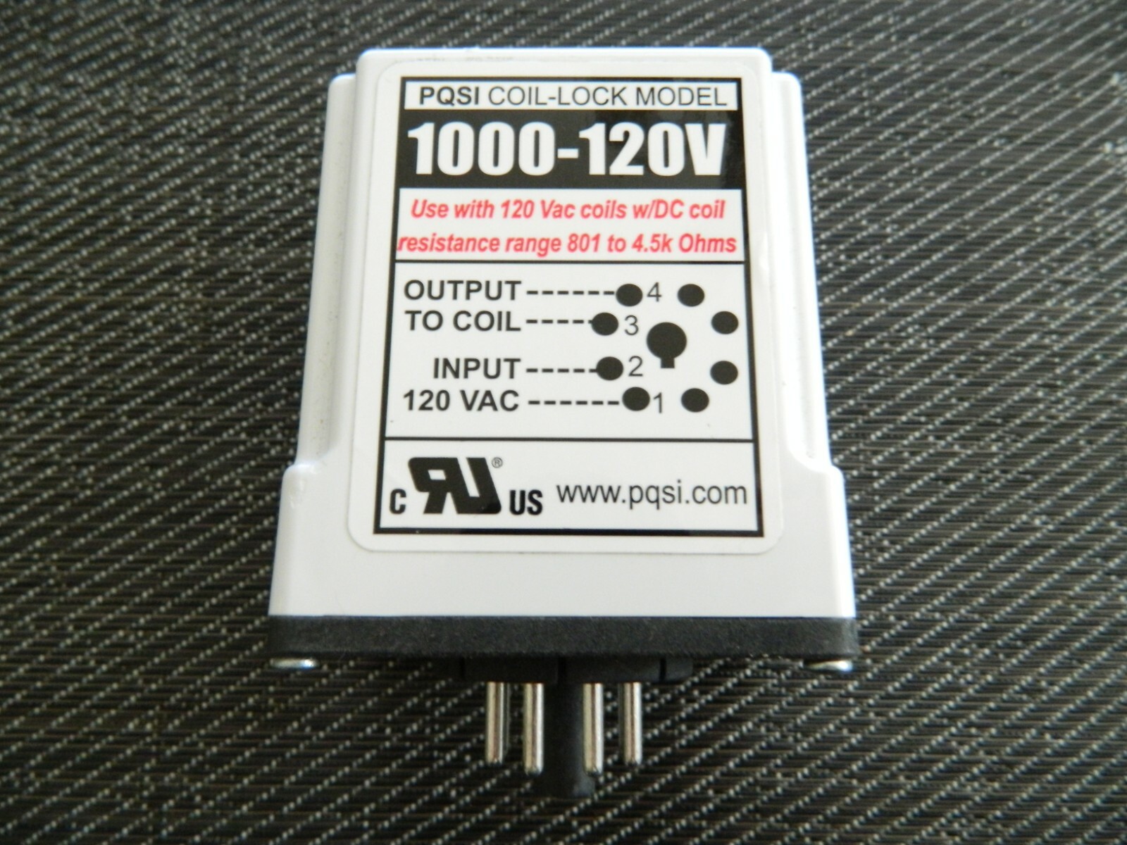 NEW PQSI 1000-120V COIL-LOCK RELAY 120VAC 801-4.5K OHM 8 PIN