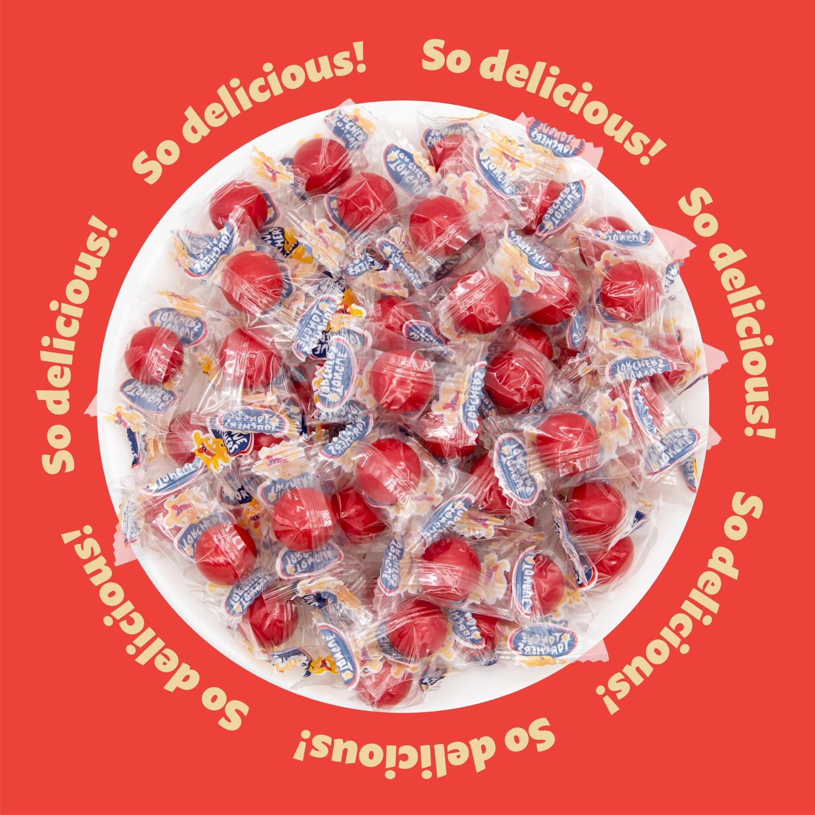 Jawbreakers Hard Candy Individually Wrapped, Cinnamon Candy, 1.5 Lb Bag