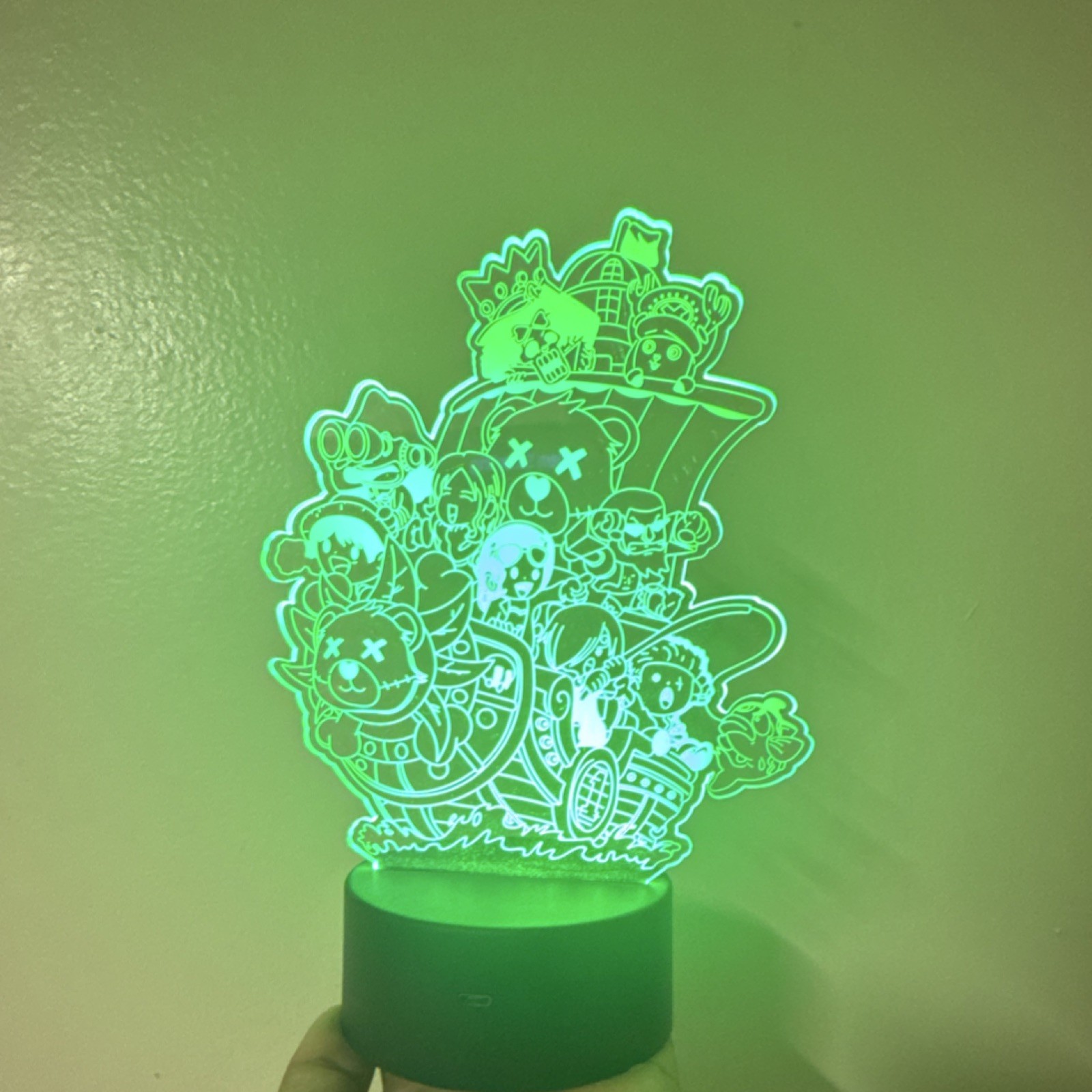 Multicolor Cartoon LED Night Light, Touch Control, USB Powered, Acrylic Plastic