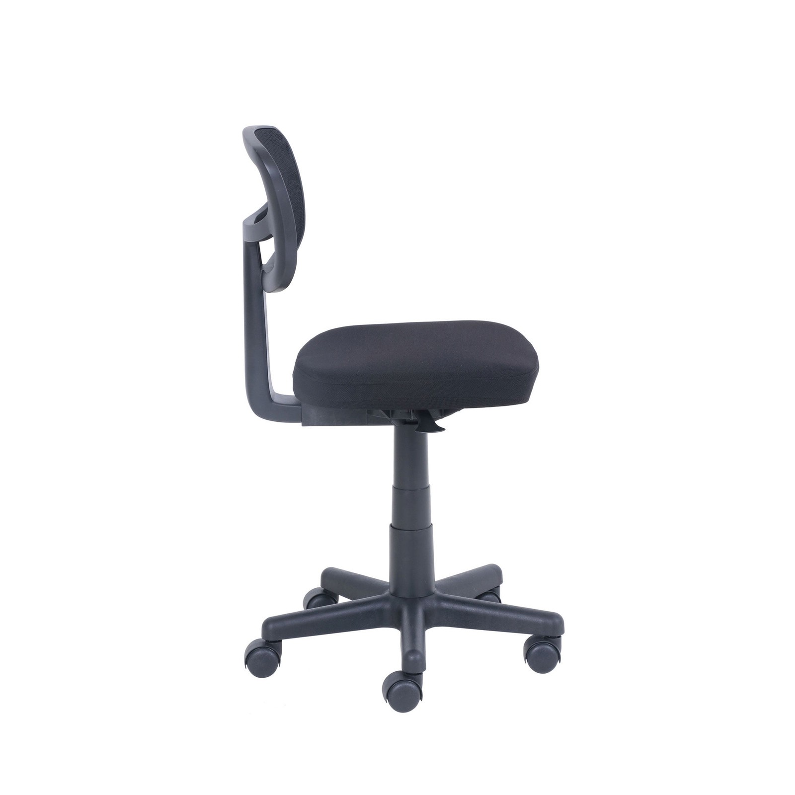 Mainstays Mesh Task Chair with Plush Padded Seat, Teens and Adult, Black/Black