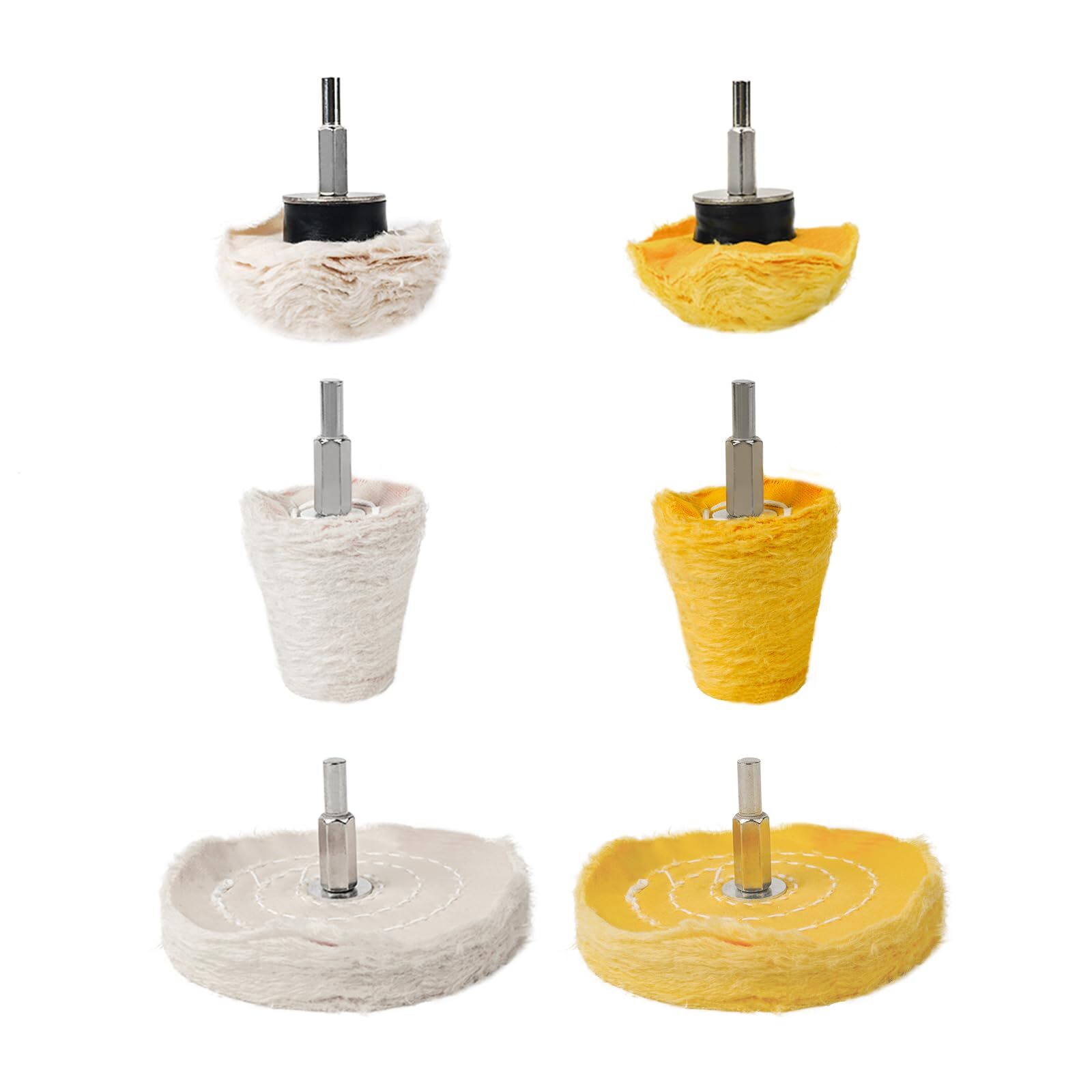 Unicaravan Aluminum Wheel Polishing Kit for Drill Buffing Wheel for Car Motor