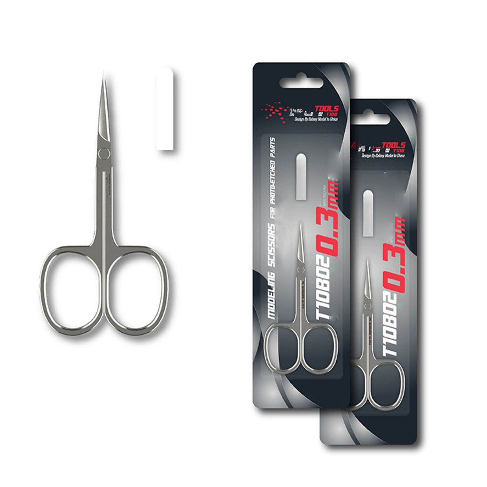 T10B02 Sharp Edge Stainless Steel Thick Modeling Scissors For Model Etching