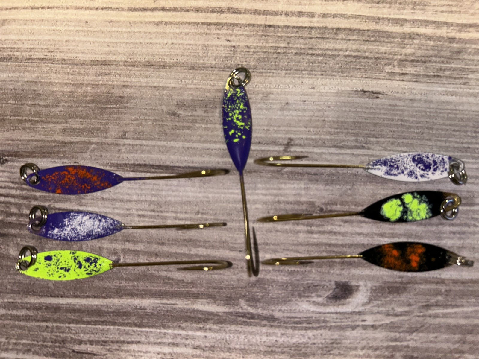 12 Color Splash Shad Flutter Spoons