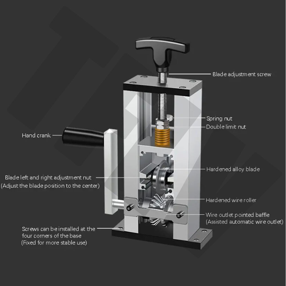 Wire Stripper Manual Wire Stripping Tool 1-25mm Cable Electric Peeling Machine