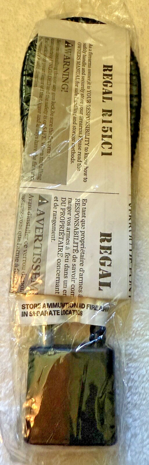 Regal Industries Kimber Gun Safety Cable Lock  Firearm Rifle Pistol NEW R15LC1