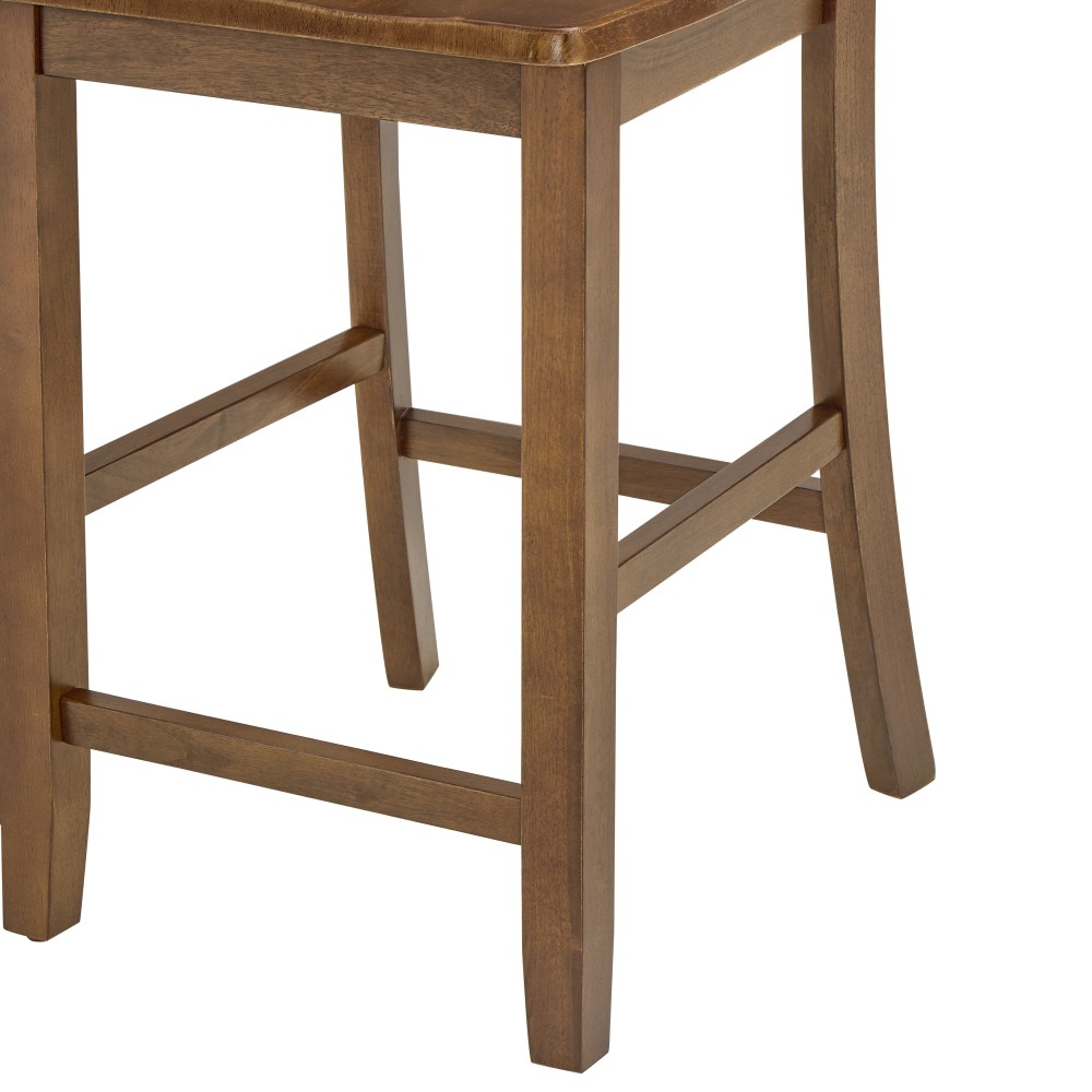 For Dining Room 5 Piece Dining/Bar Table Set - Retro-Style Breakfast Table Brown