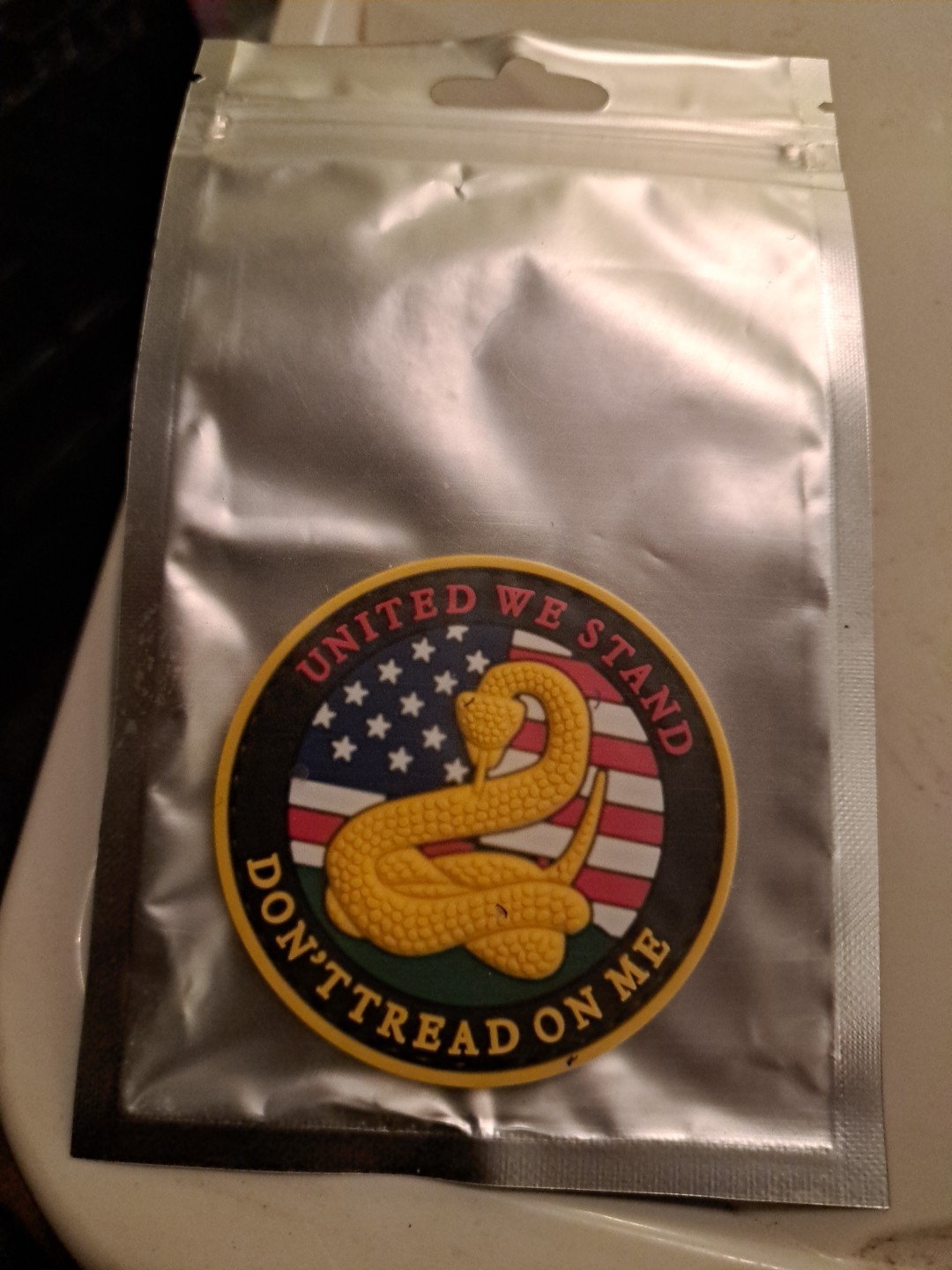5ive Star Gear PVC Morale Patch-Hook "Don't Tread On Me " 2" Circ