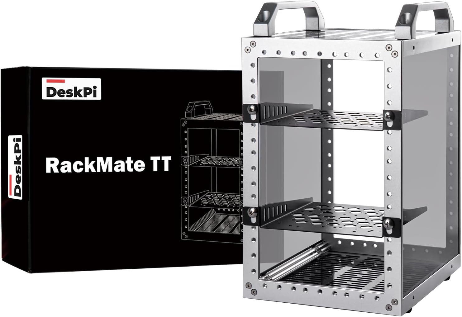 Deskpi Rackmate TT Mini Server Cabinet for Mini PC, Network, Servers, Audio, and