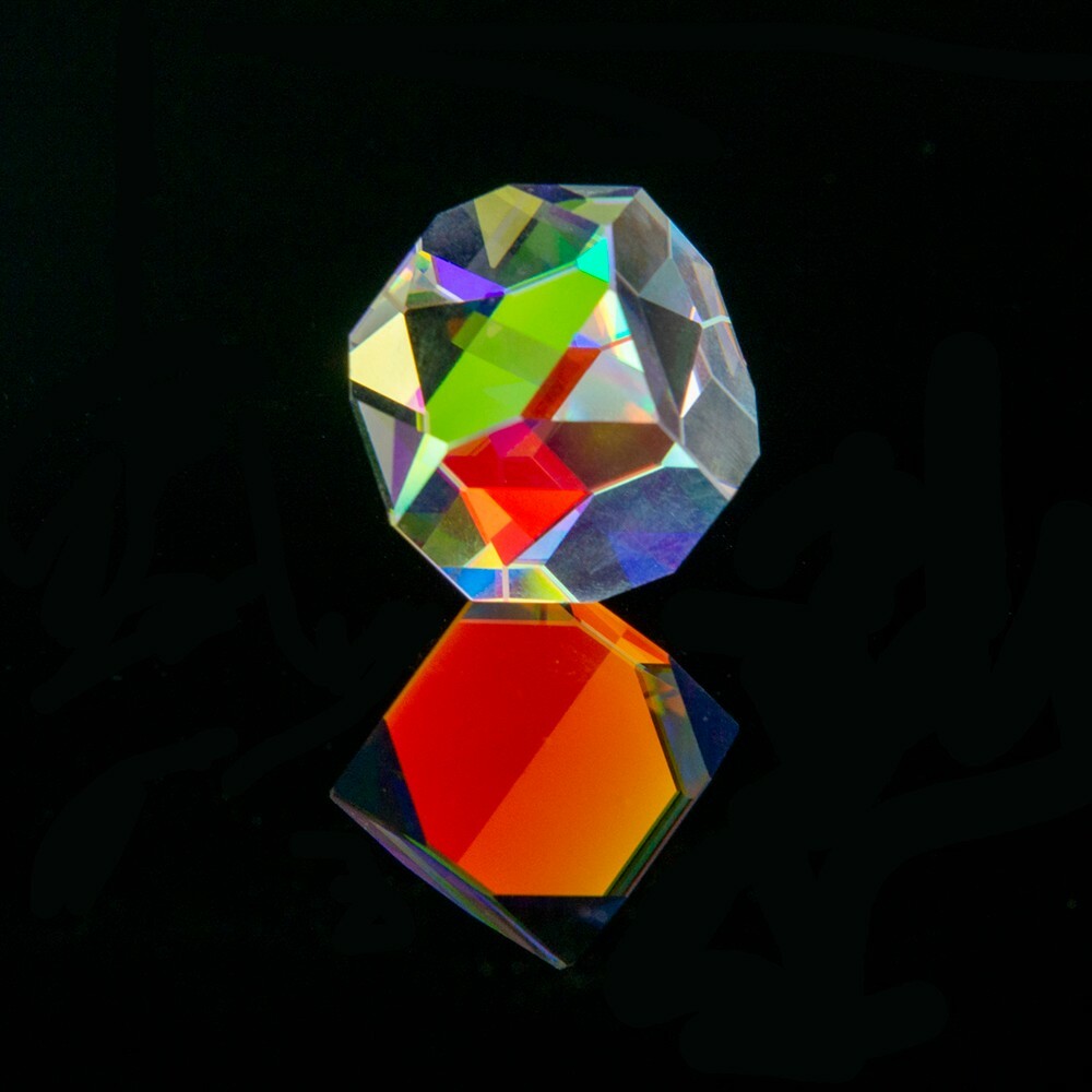 Cross Dichroic Prism Dice Octahedral Beam Combiner Decorative Cube Crystal 1pc