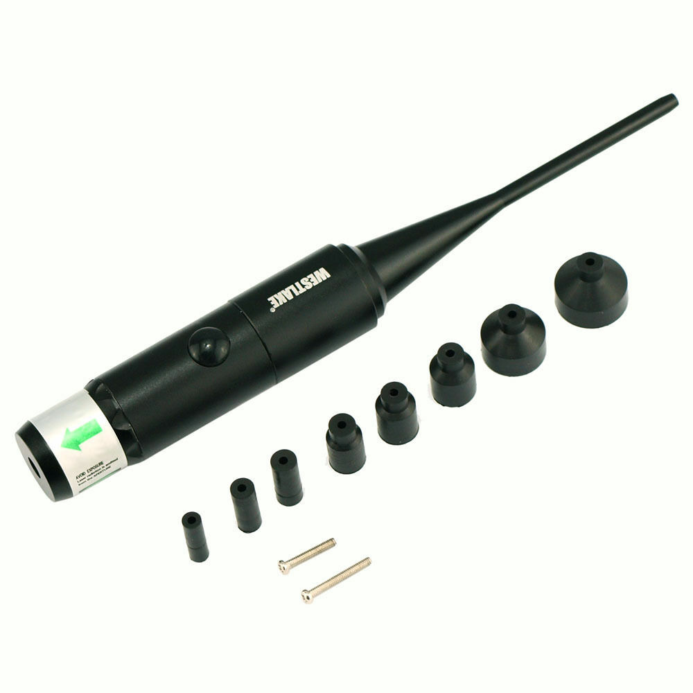 Green Laser BoreSighter Bore Sight kit for .177 to .50 Caliber Rifles Handgun