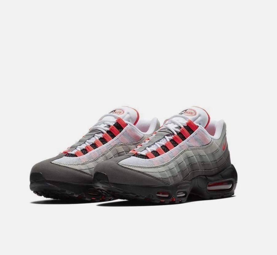 Nike Air Max 95 OG Red/Gray Men's Sneakers Shoes