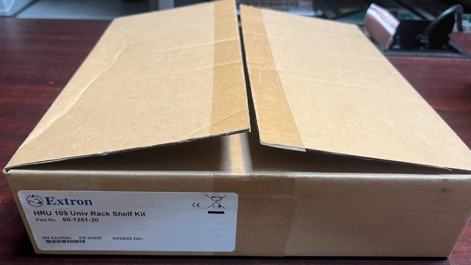 Extron 60-1251-20 HRU 109 1U Universal Half-Rack Shelf Kit Mounting Bracket
