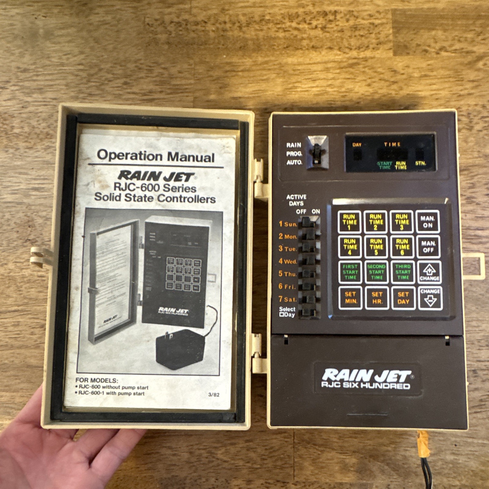 Rain Jet RJC-600 Series RJC Six Hundred Solid State Sprinkler Controller Manual