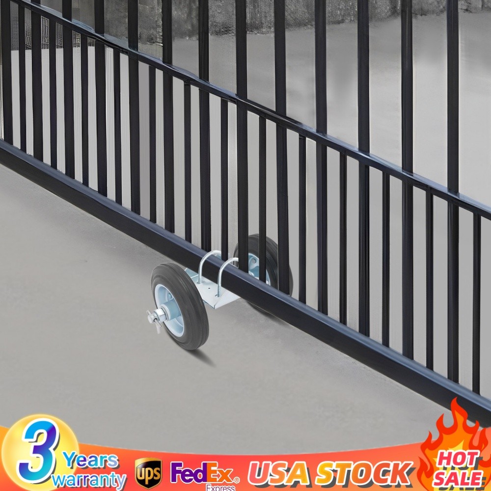 Rolling Gate Hardware Kit, Heavy Duty Sliding Gate Rollers Wheels Kit