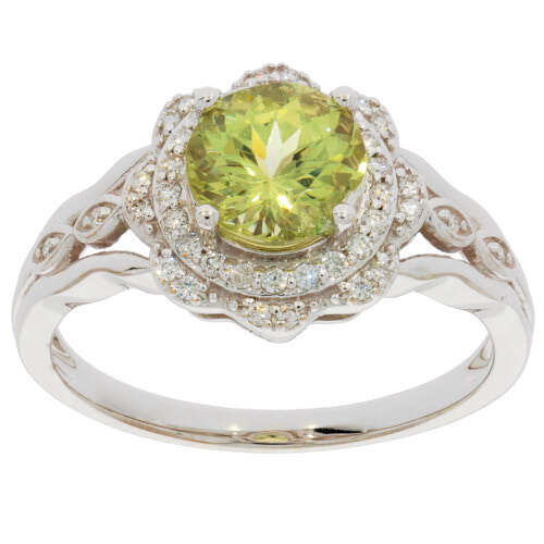 Sterling Silver Semi Mount Ring Setting Round RD 7X7mm Halo Split Shank