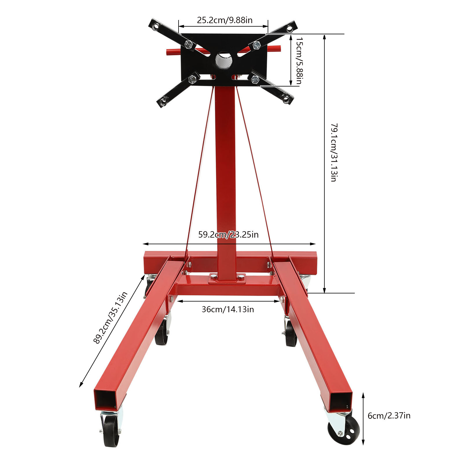 2000 lbs Folding Engine Stand Foldable Rotating Engine Holder Heavy Duty 360°