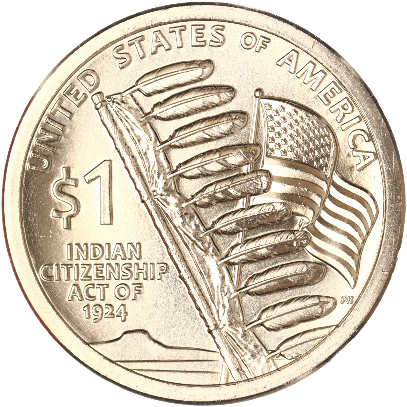 2024 D Native American Sacagawea Dollar Indian Citizenship Act of 1924 Choice BU