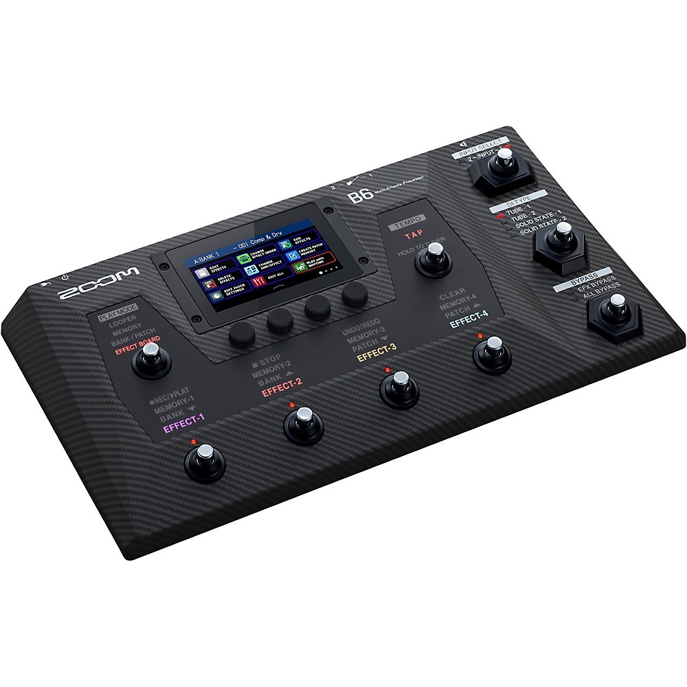 Zoom B6 MultiEffects Processor for Bass Black