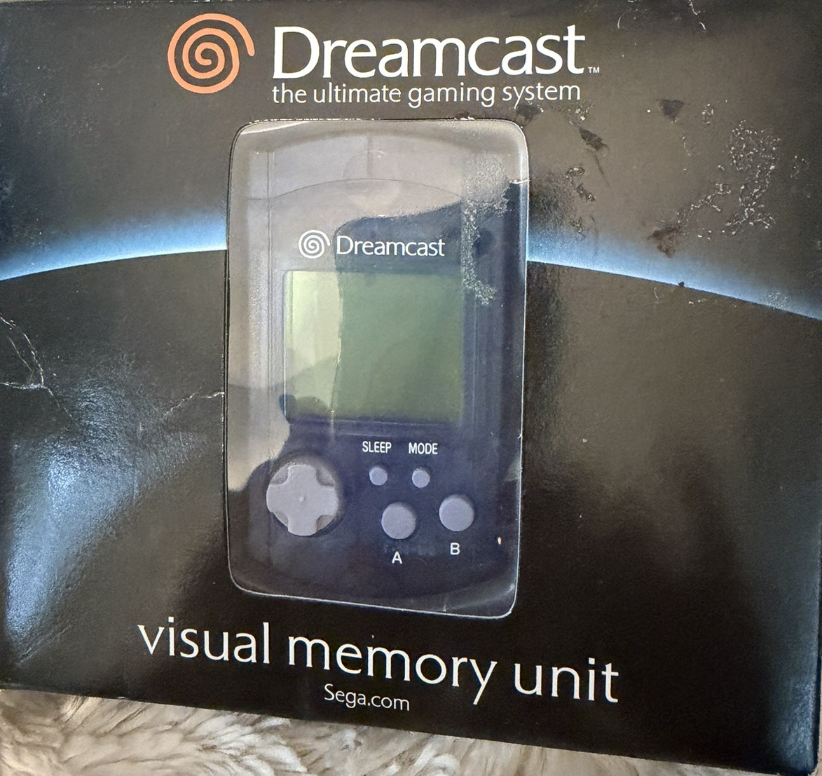NEW Official Sega Dreamcast BLUE VMU Visual Memory Unit Memory Card New In Box