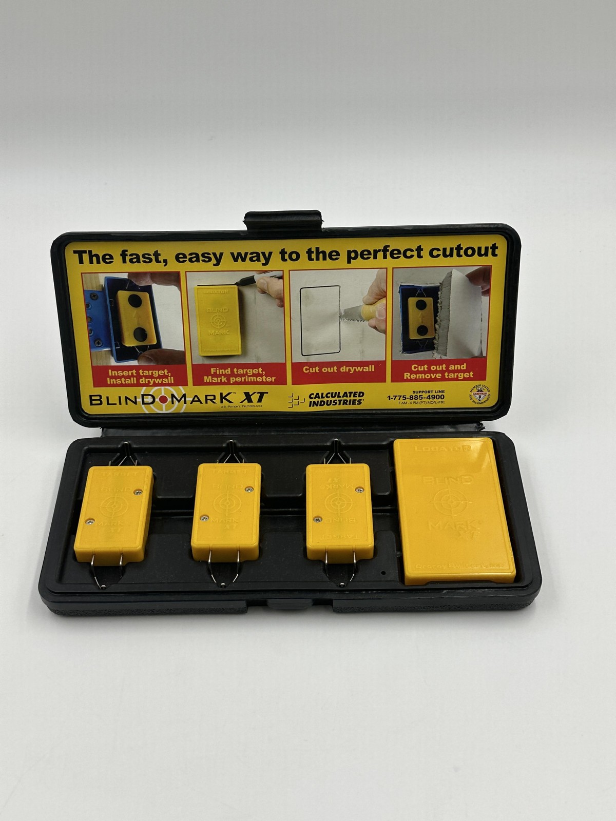 Blind Mark XT Magnetic Drywall Electrical Box Locator Tool Kit W/Case BMXTWK