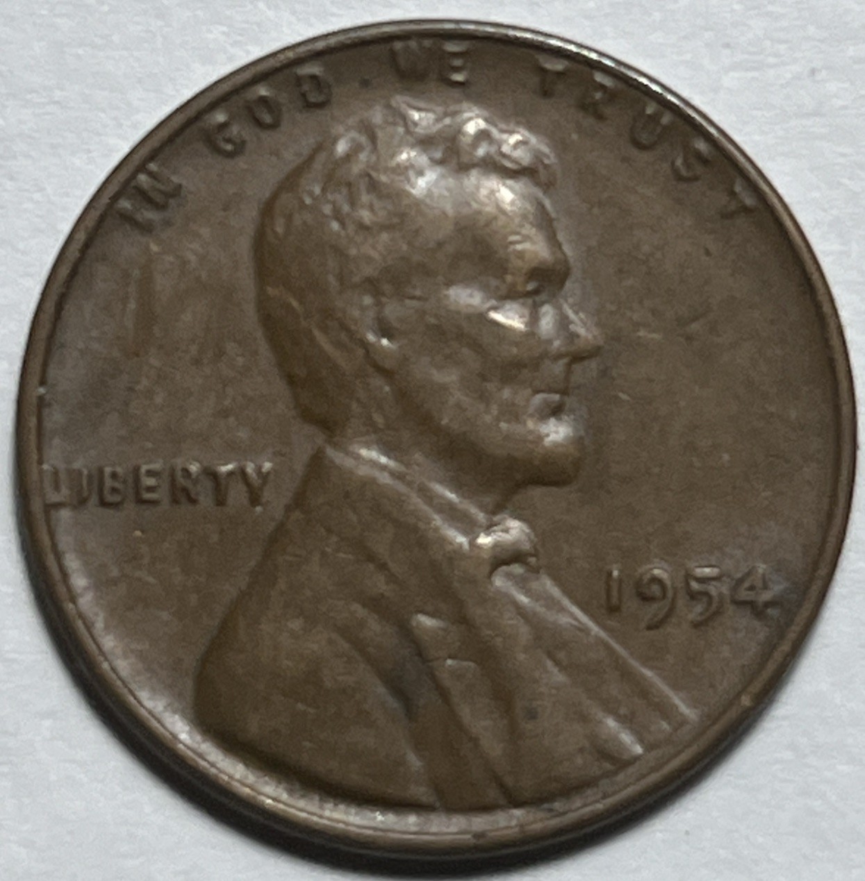1954 Lincoln Penny Error L On Rim Error