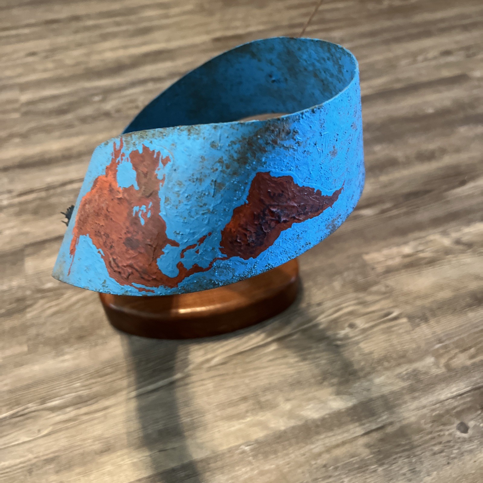 70s Vintage World Globe Art/Abstract