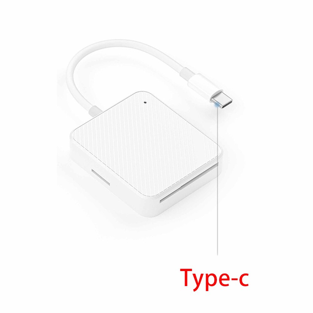 Portable 4 in 1 USB-C SmartMedia M2 SD XD Card Reader Adapter For iPhone Android