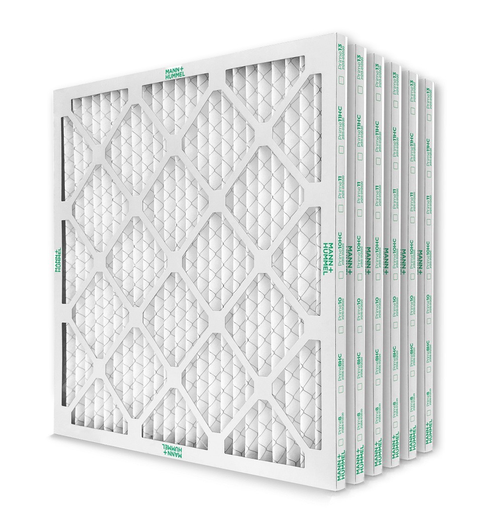 25x25x1 MERV 8 Pleated AC Furnace Air Filters. 6 Pack.  Made in USA.