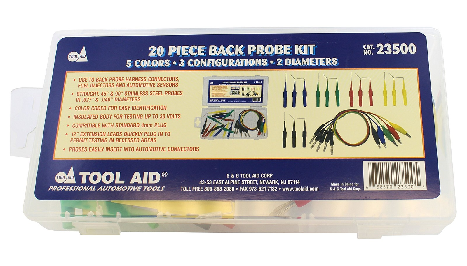 SG Tool Aid 23500 Back Probe Kit One Size, BLUE