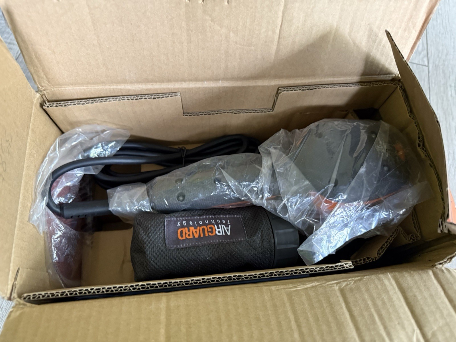 RIDGID Orange Variable-Speed Dual Random Orbital Sander 6 in. Button Switch
