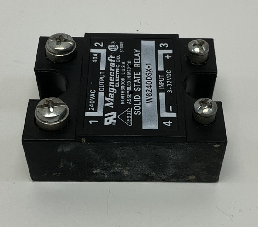 Magnecraft W6240DSX-1 Solid State Relay Input: 3-32VDC Output 240VDC