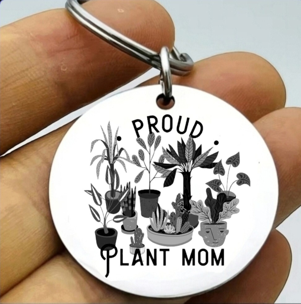 Proud Of Plant Lady Hot Flower Hot Steel Keychain