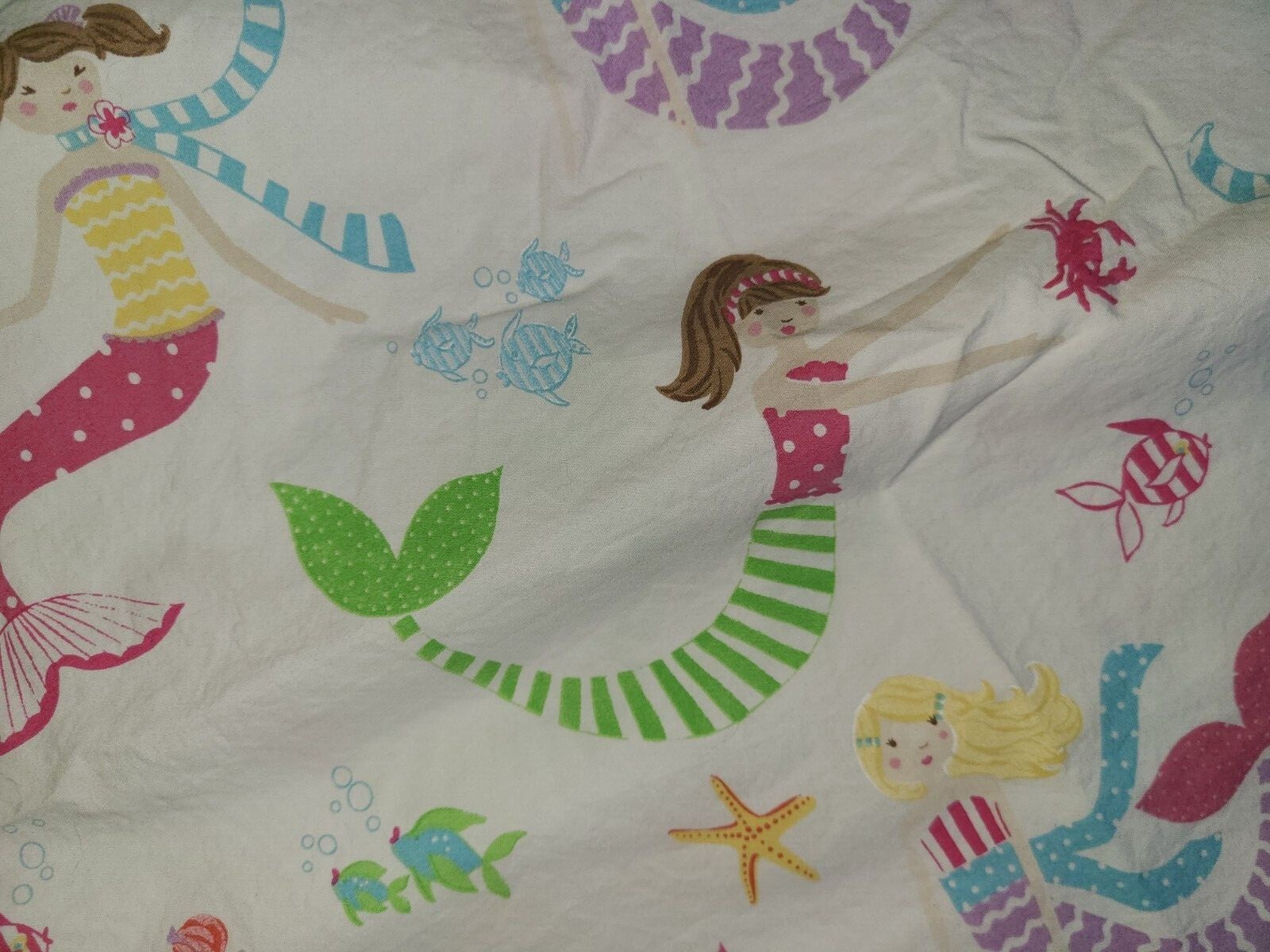 Pottery Barn Kids "Mermaids" Pillowcase