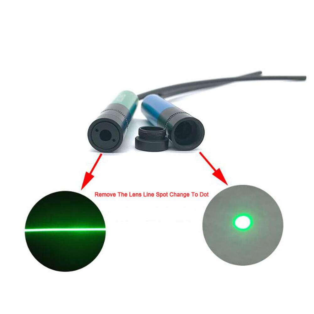 450nm 520nm 638nm 50mW Adjustable Focus 3D Imaging Laser Diode Module Dot Line