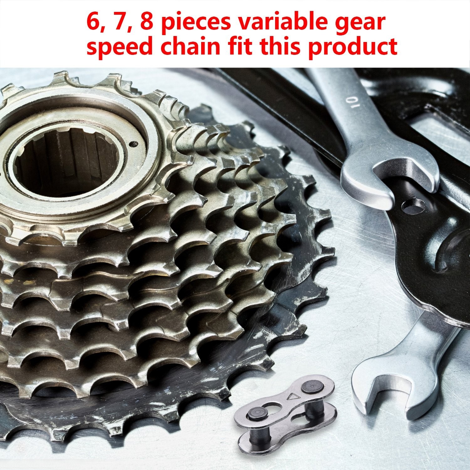 Compact 20mm Bicycle Master Links – 8 Pairs Compatible with 6-10 Speed Chains