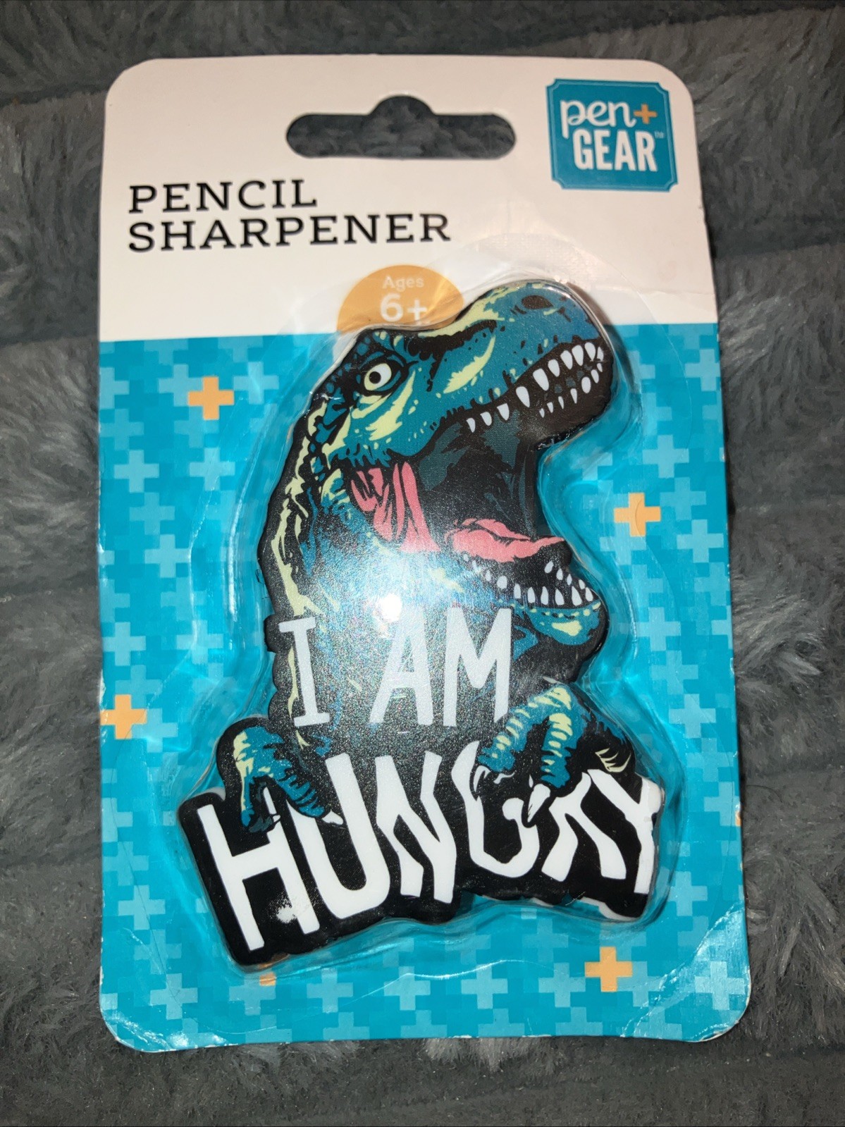 Dinosaur I am Hungry Pencil Sharpener Pen & Gear Back to School