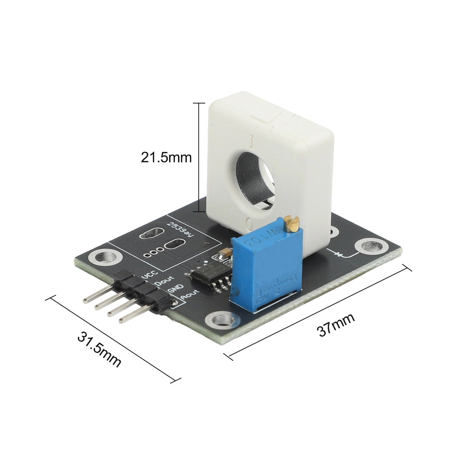 Current Sensor WCS1800 Module with Hall Effect DC 35A for Electrical Use