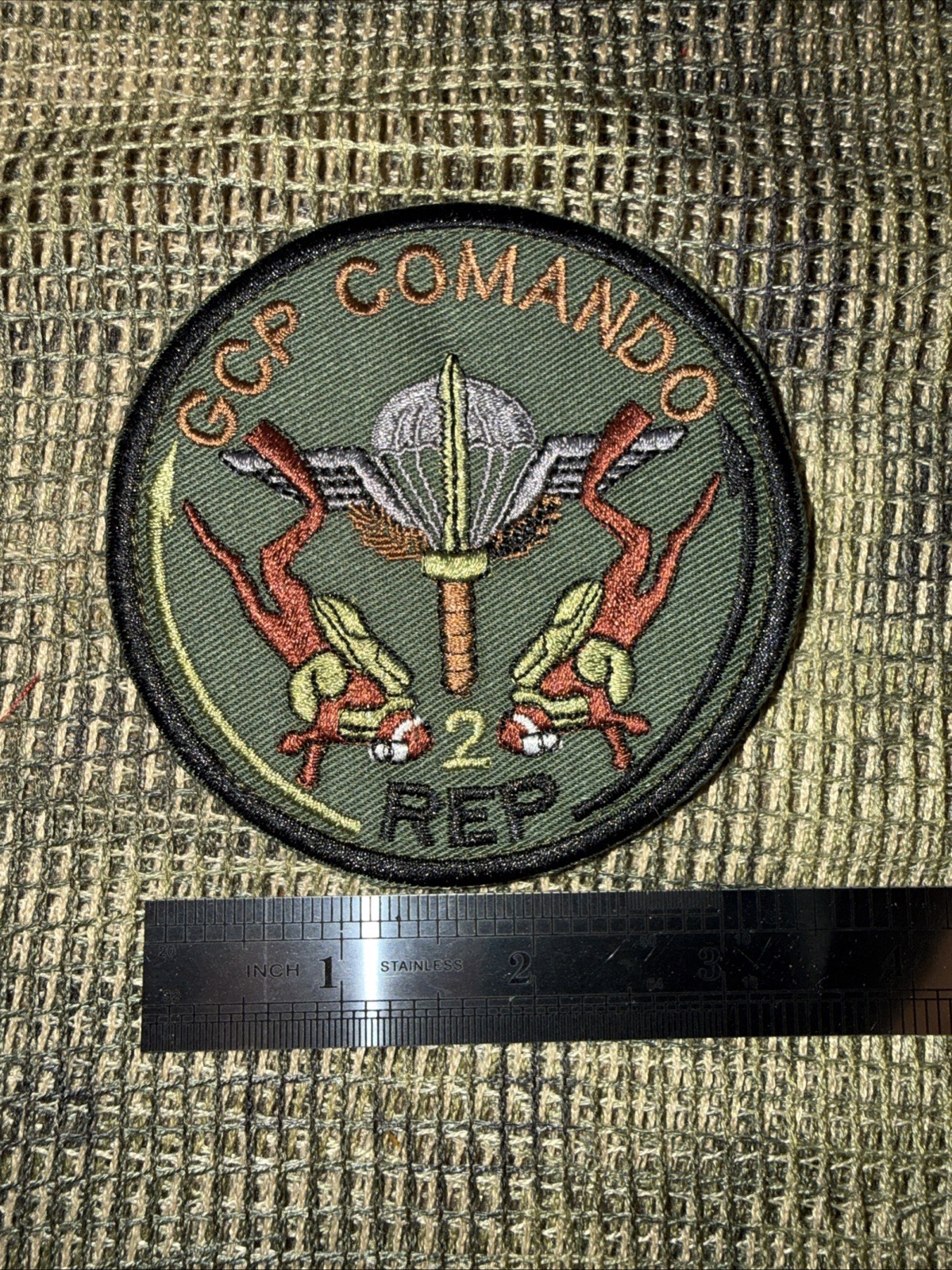 French Military/ Joint NATO/US AFGAN Operations GCP COMMANDO 2 REP Patch -Rare