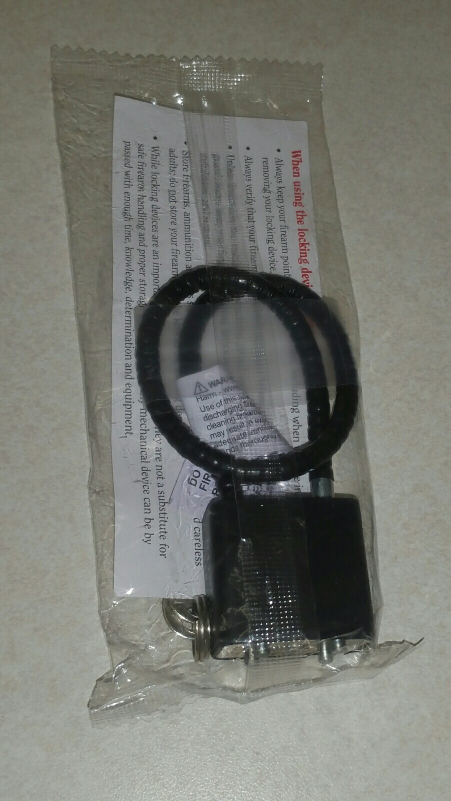 Gun Cable Lock by Ruger 15 In. Steel Cable Rifles or Handguns NEW!