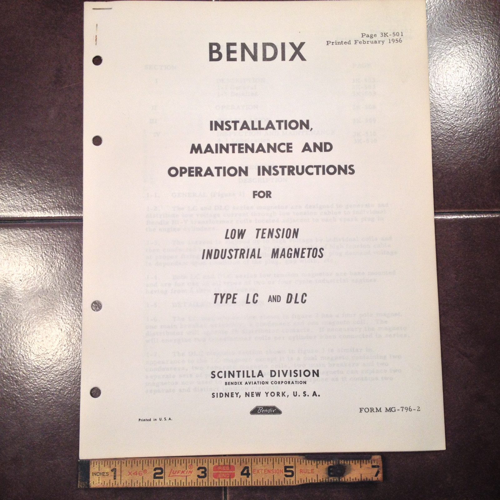 Bendix LC & DLC Magnetos Install, Service & Operation Manual