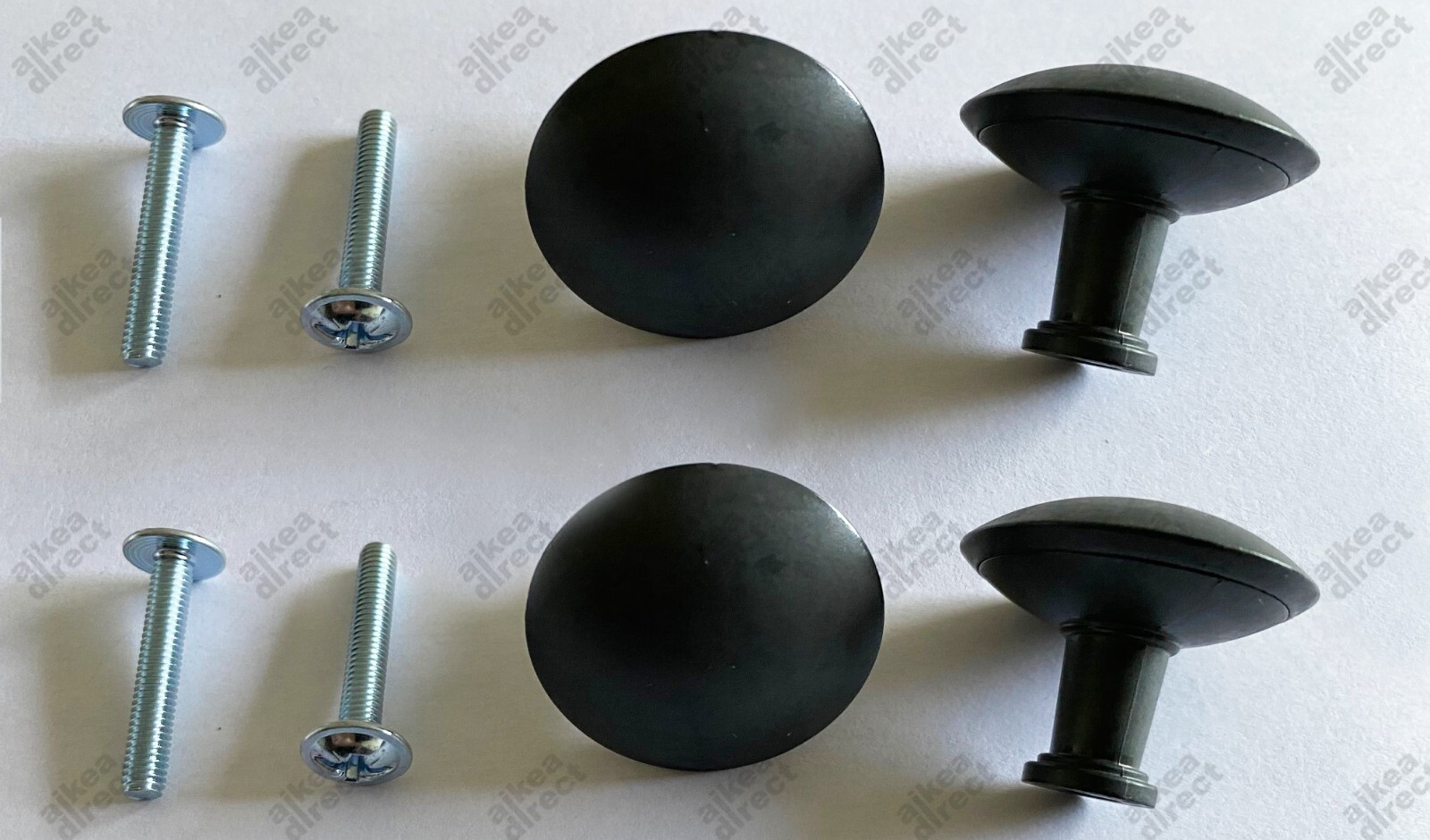 Ikea HEMNES knobs metal 32 mm w/ screws, Part # 117615, 100413 (4 pack) - NEW