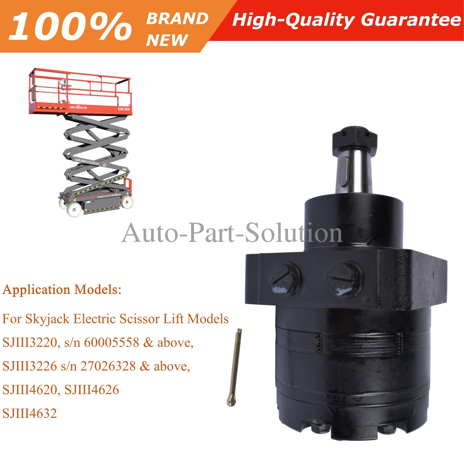 Hydraulic Motor 198838 for Skyjack Scissor Lift SJ3220 SJ3226 SJ4620 SJ4626