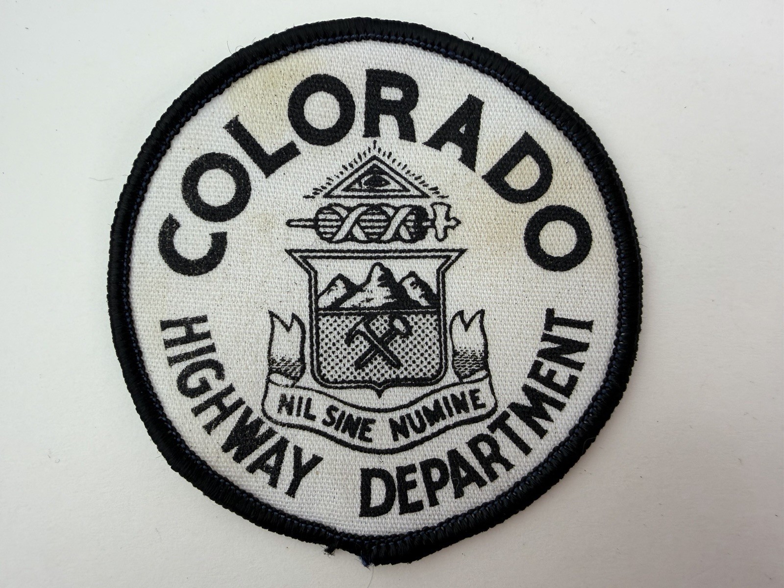 Colorado Highway Department Round 3" Shoulder Patch