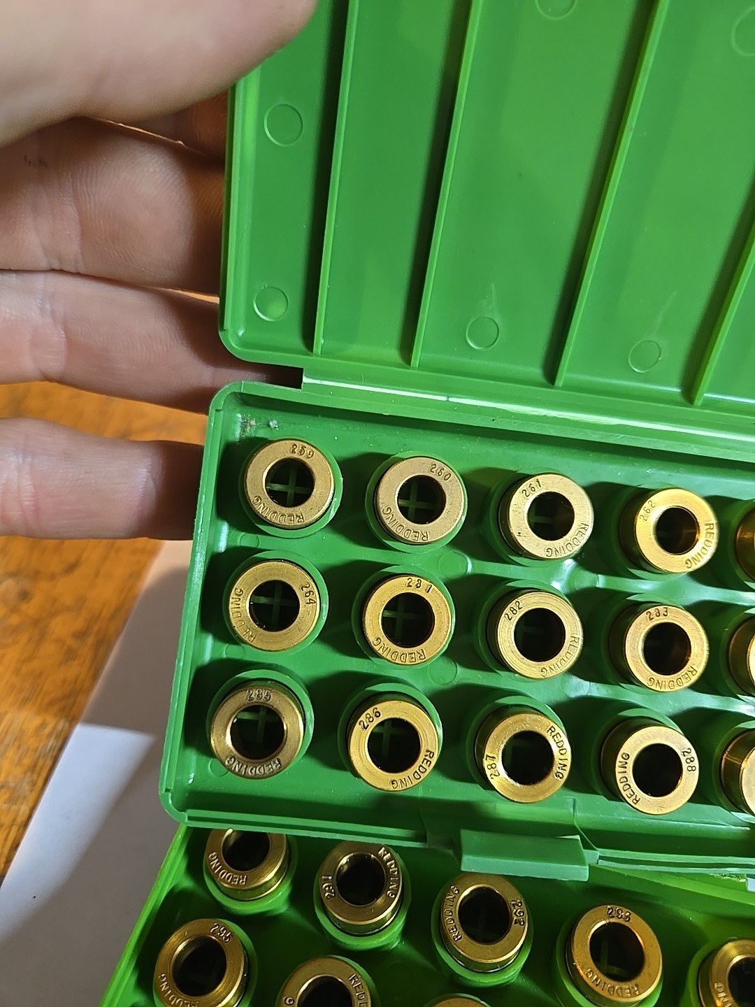 REDDING TITANIUM NITRIDE NECK SIZE BUSHING VARIOUS SIZES (SOLD INDIVIDUALLY)