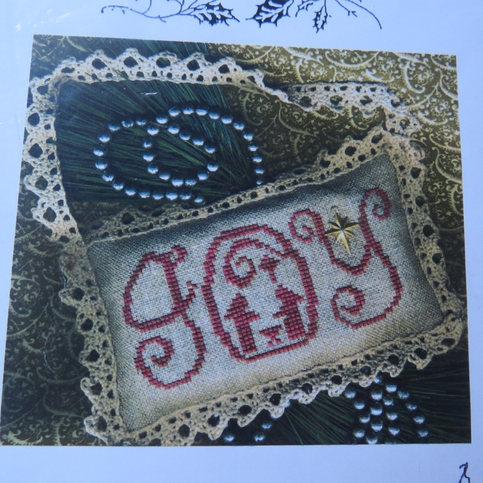 Homespun EleganceJOY w nativity Cross Stitch Ornament Pattern only