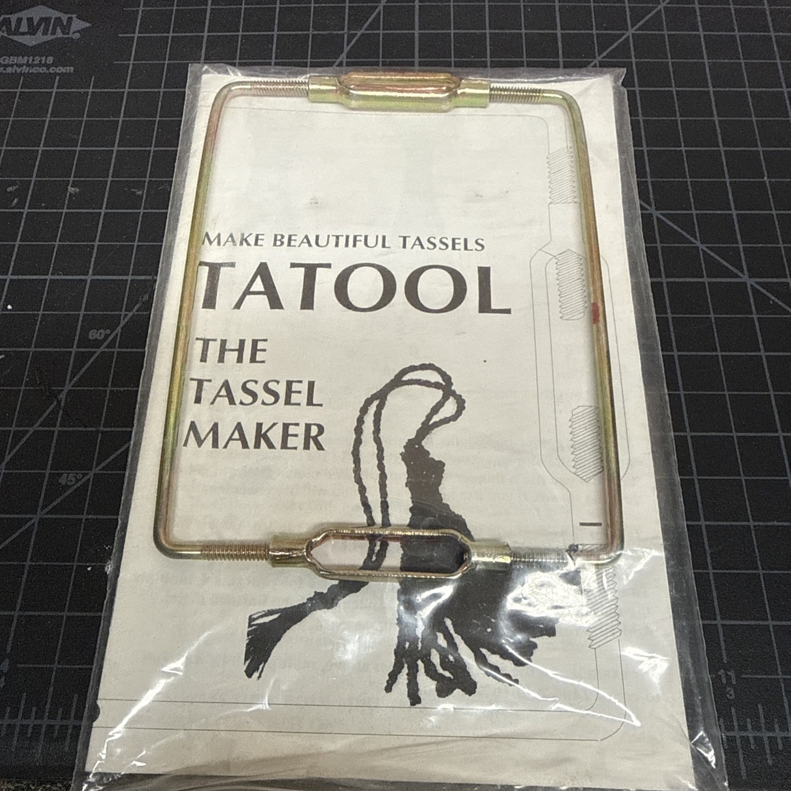 Tatool The Tassel Maker Adjustable Frame for Making Tassels w/Instructions