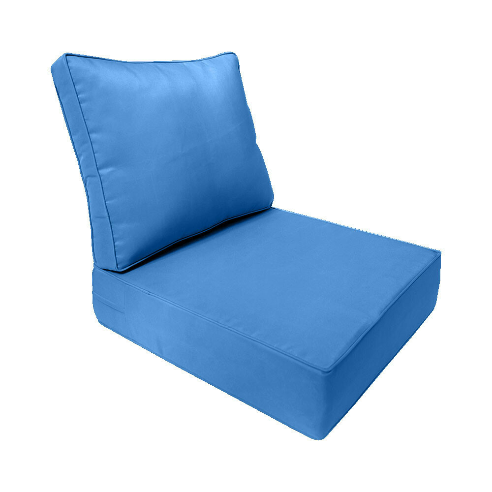 Pipe Trim Outdoor Deep Seat Cushion 26x30x6 Patio Furniture Seat Cushion AD102