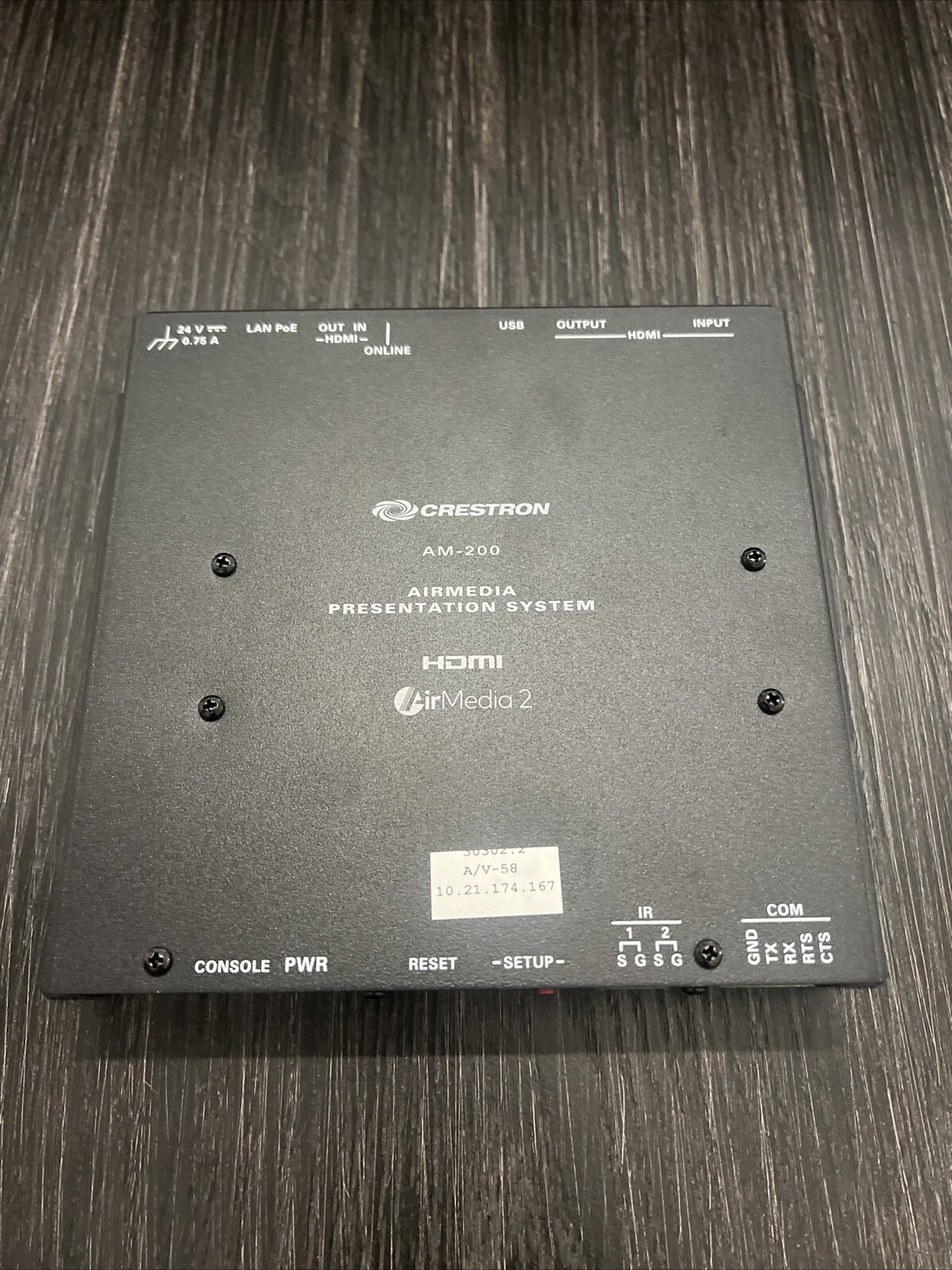 CRESTON AM 200 AIR MEDIA PRESENTATION SYSTEM (no power supply)